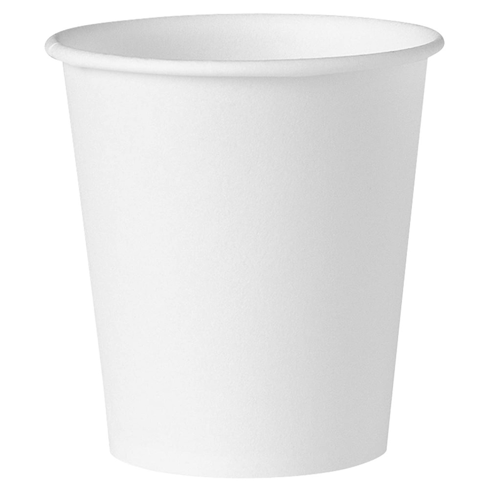 Solo® Bare® Eco-Forward® White Paper Treated Compostable Cold Cups, 3-oz 